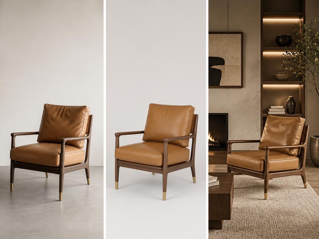 Furniture photo converted to 3D model